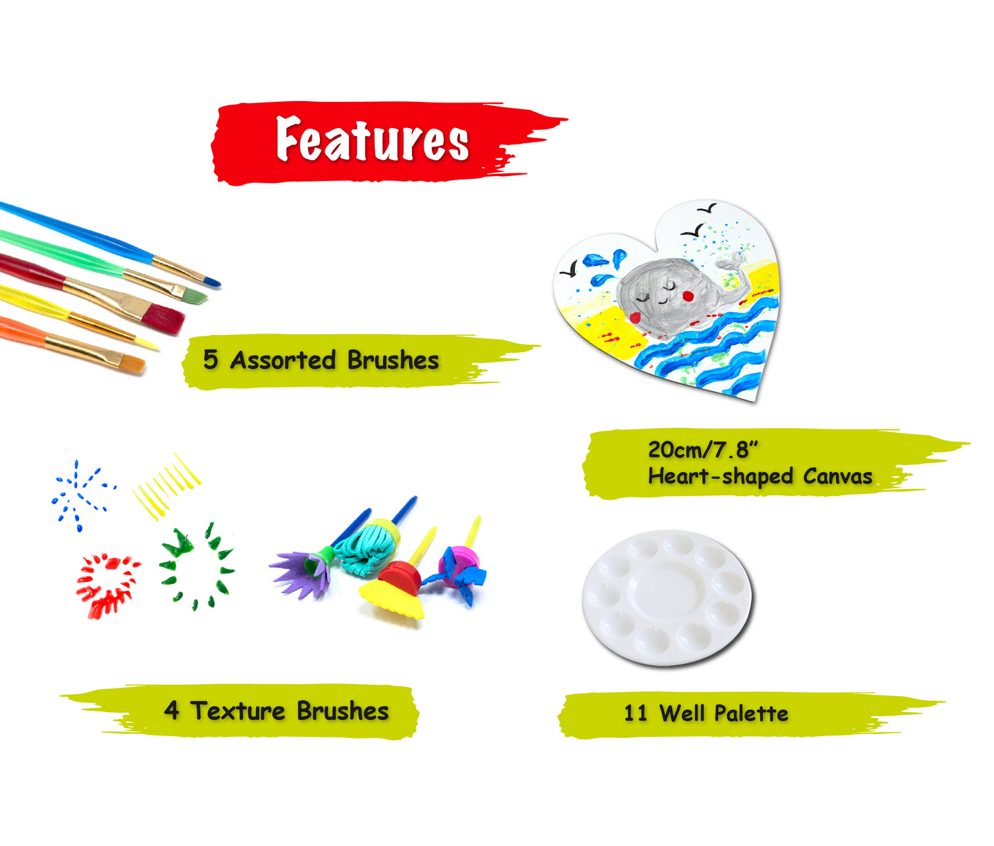 OAT ART STUDIO Deluxe Kids Washable Paint Set_PVC Bag