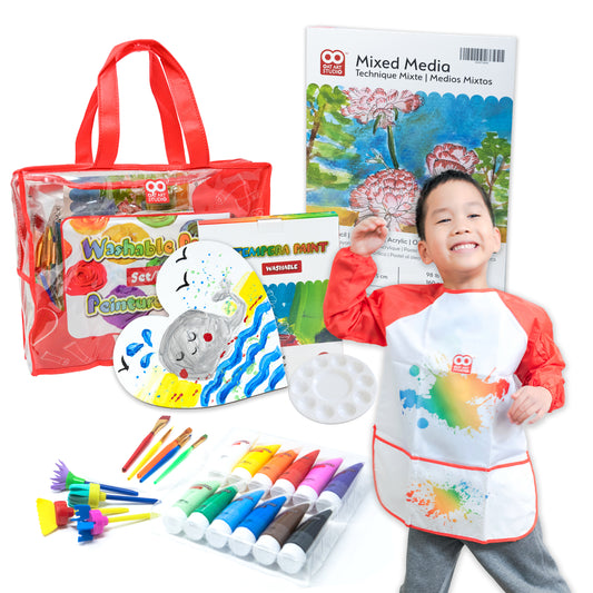 OAT ART STUDIO Deluxe Kids Washable Paint Set_PVC Bag