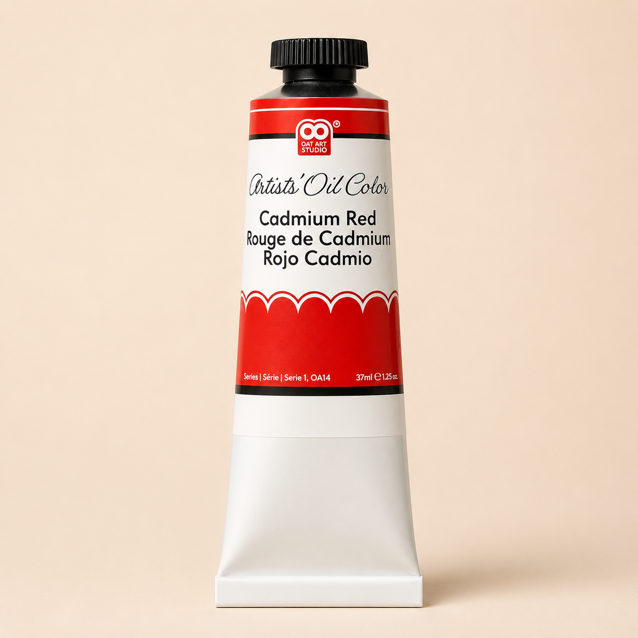 Cadmium Red Artist’s Oil Paint – Professional Grade 37ml Tube | OAT ART STUDIO