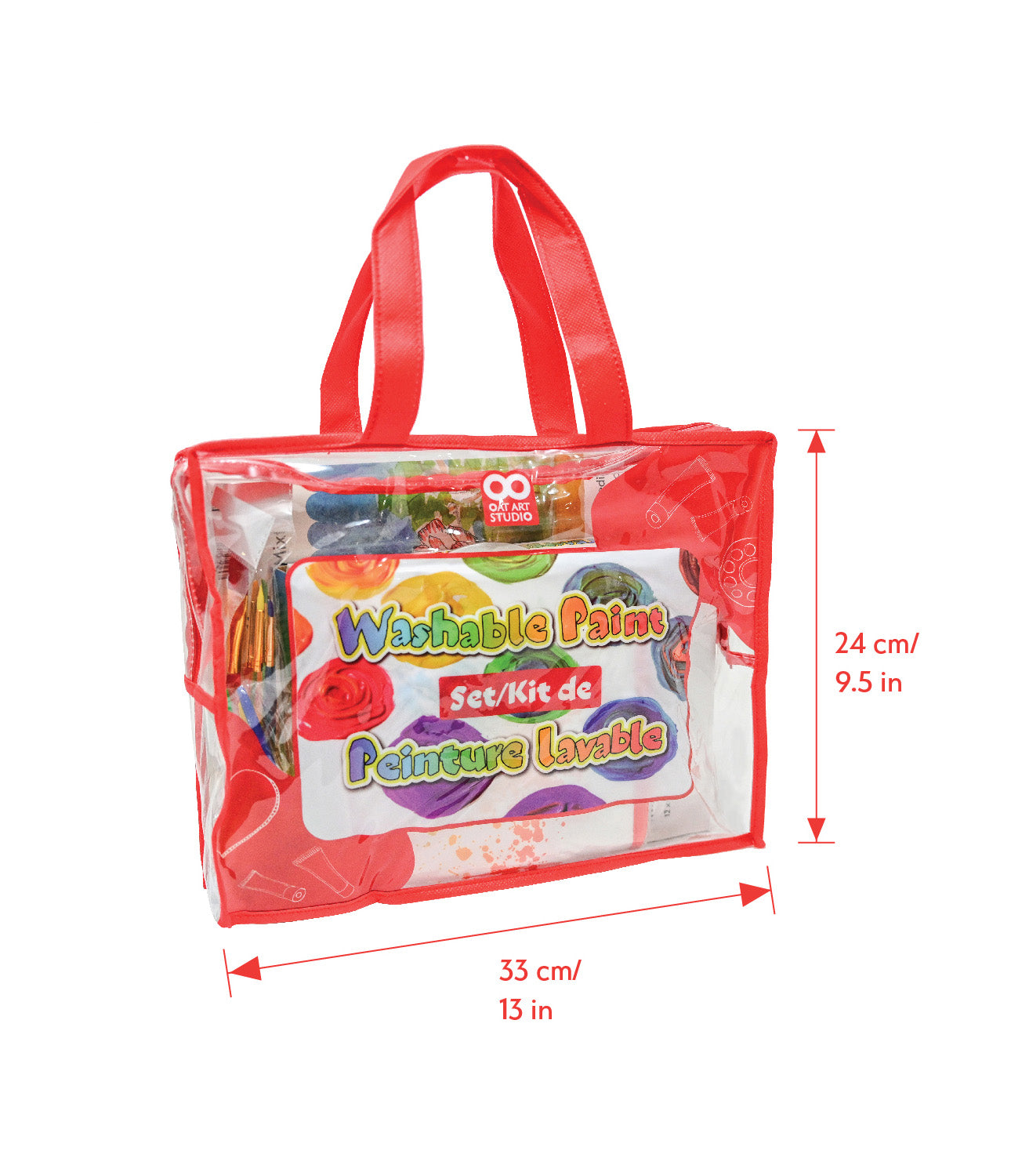 OAT ART STUDIO Deluxe Kids Washable Paint Set_PVC Bag