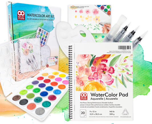 OAT ART STUDIO Watercolor Art Kit, Watercolor Paint Set