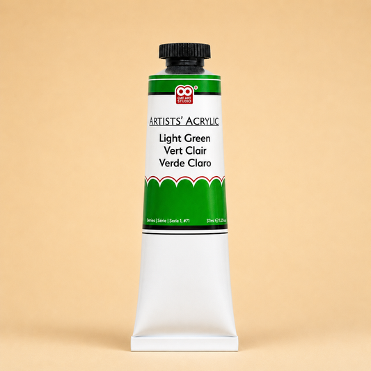 Light Green Artist’s Acrylic Paint – Professional Grade 37ml Tube | OAT ART STUDIO
