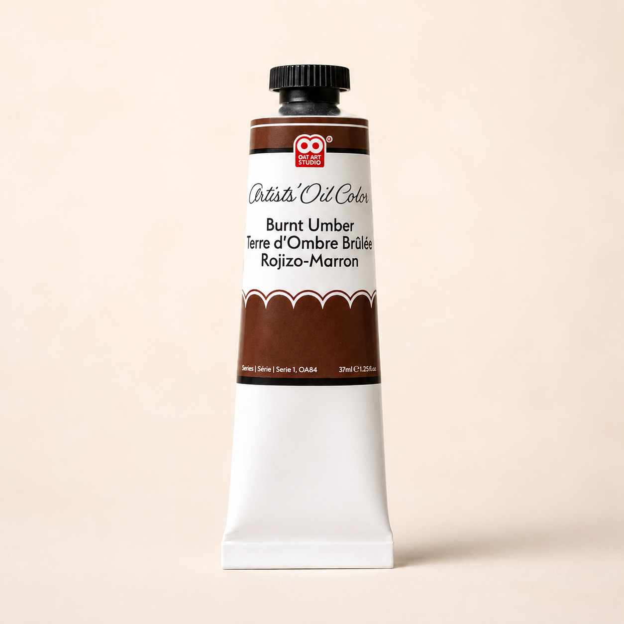 Burnt Umber Artist’s Oil Paint – Professional Grade 37ml Tube | OAT ART STUDIO