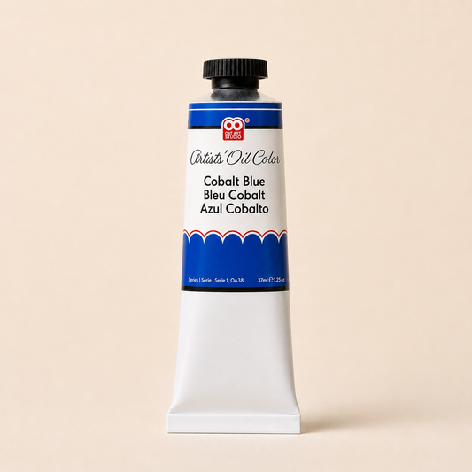 Cobalt Blue Artist’s Oil Paint – Professional Grade 37ml Tube | OAT ART STUDIO