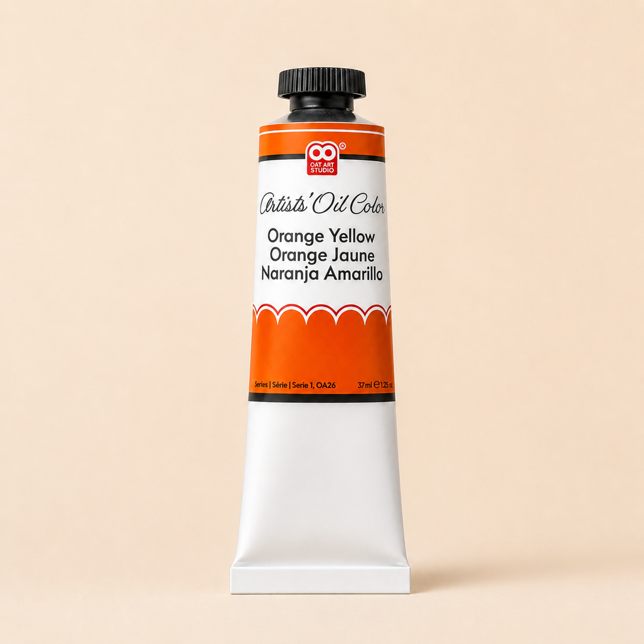 Orange Yellow Artist’s Oil Paint – Professional Grade 37ml Tube | OAT ART STUDIO