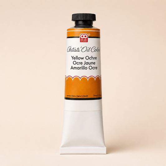 Yellow Ochre Artist’s Oil Paint – Professional Grade 37ml Tube | OAT ART STUDIO