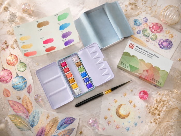 oat art studio 12 Metallic Paints