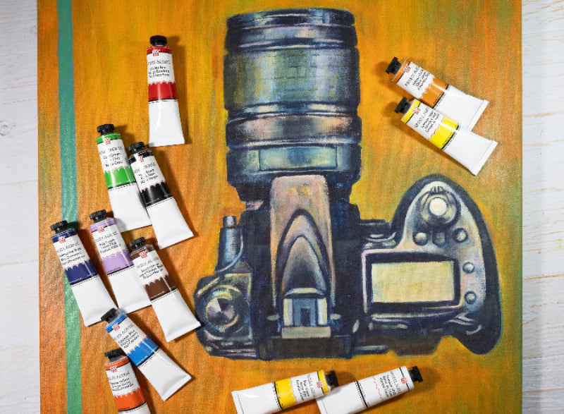 OAT ART STUDIO professional acrylic paint set 12 colors 37ml tubes