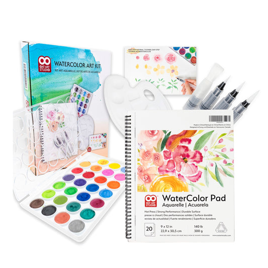 OAT ART STUDIO Watercolor Art Kit, Watercolor Paint Set